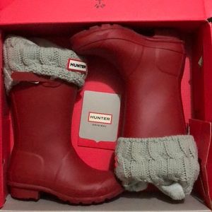 Girls Red Hunter Rainboots